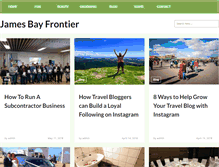 Tablet Screenshot of jamesbayfrontier.com